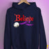 Believe Lesbian Labrys Pride Flag Jingle Bell Hoodie - Navy